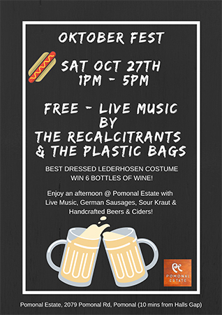 Pomonal Estate 2018 October Festival