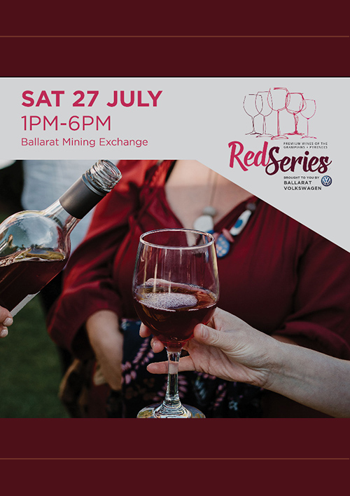 Poster: Red Series - Ballarat Mining Exchange 1pm to 6pm