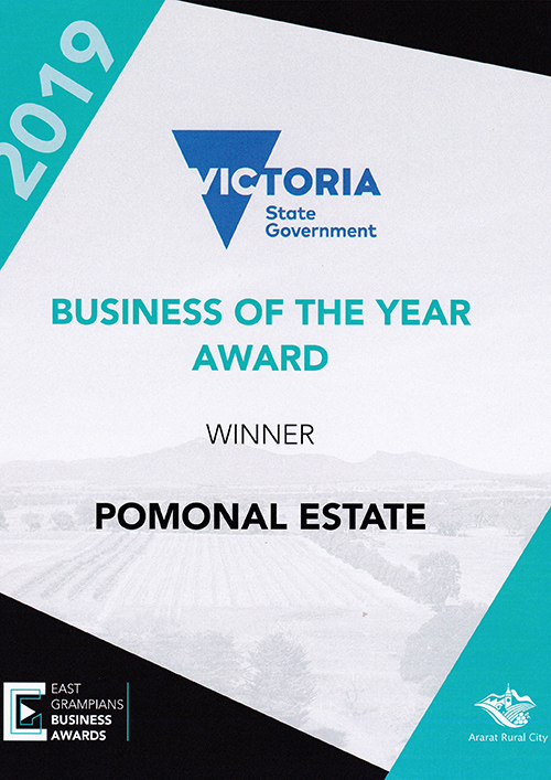Pomonal Estate - Australian Enterprise Award winner