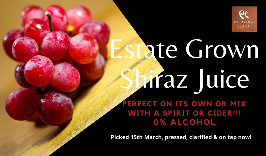 Estate Grown Shiraz Juice poster